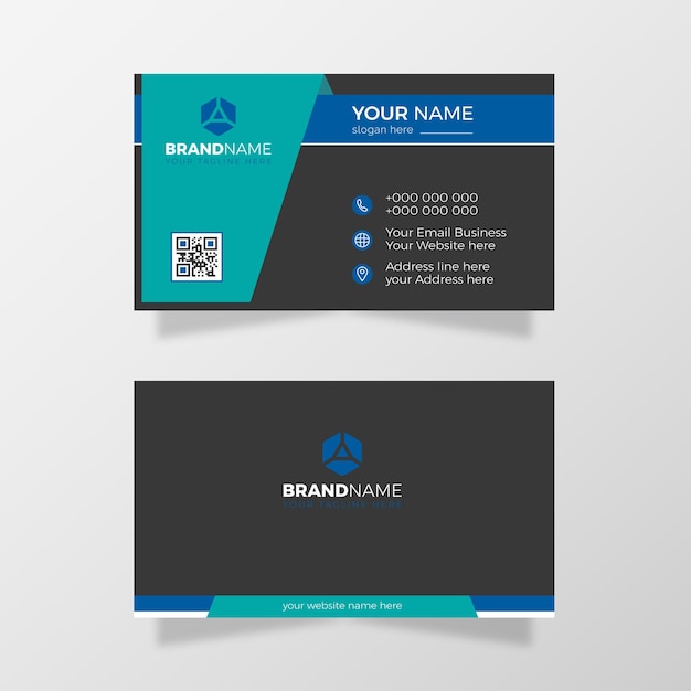 Corporate business card template design