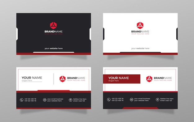 Corporate business card template design