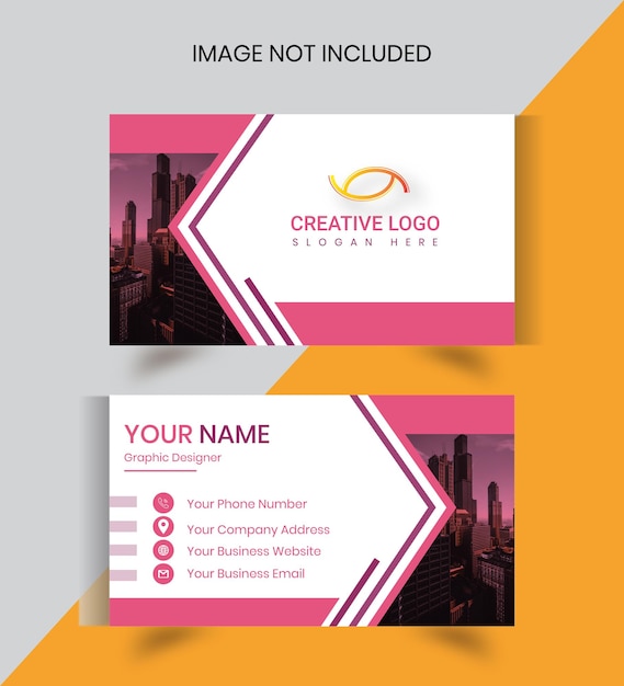 Corporate business card template design