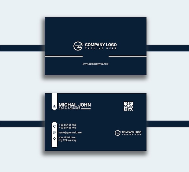 Vector corporate business card template design