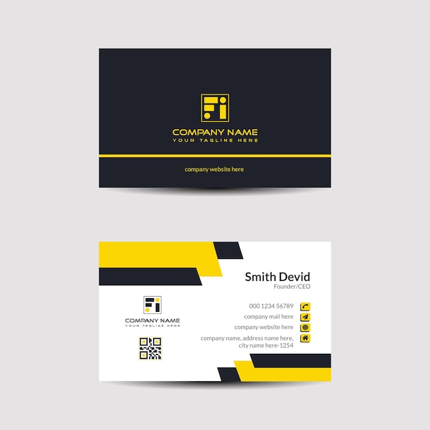 Corporate business card template design