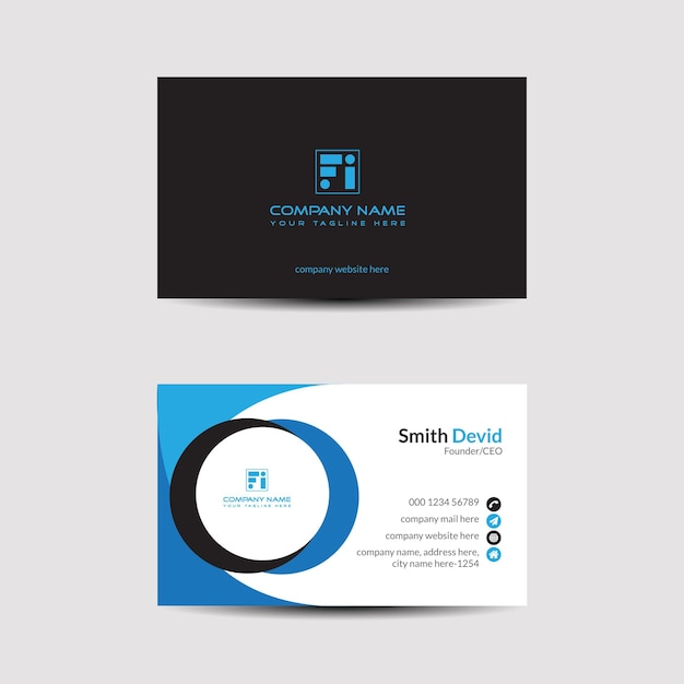 Corporate business card template design