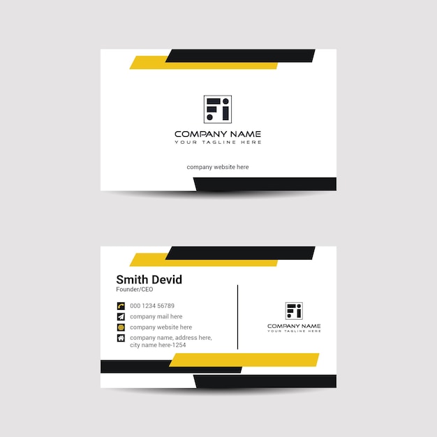 Corporate business card template design