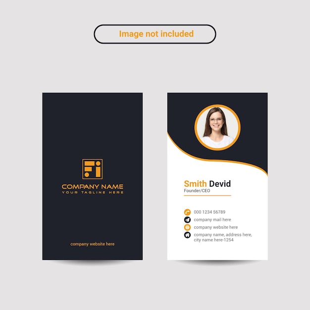 Corporate business card template design