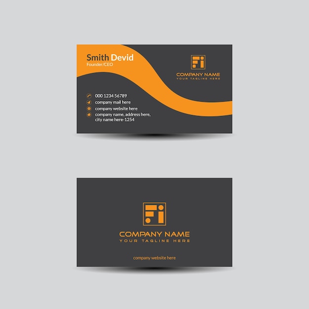 Corporate business card template design