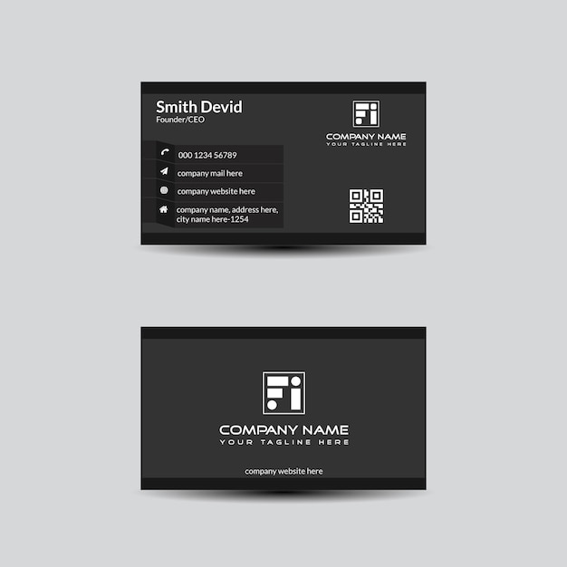 Corporate business card template design