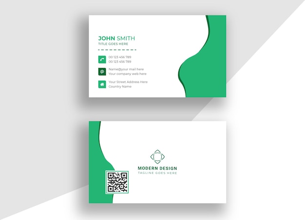 Corporate business card template design