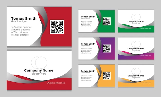 Corporate business card template design