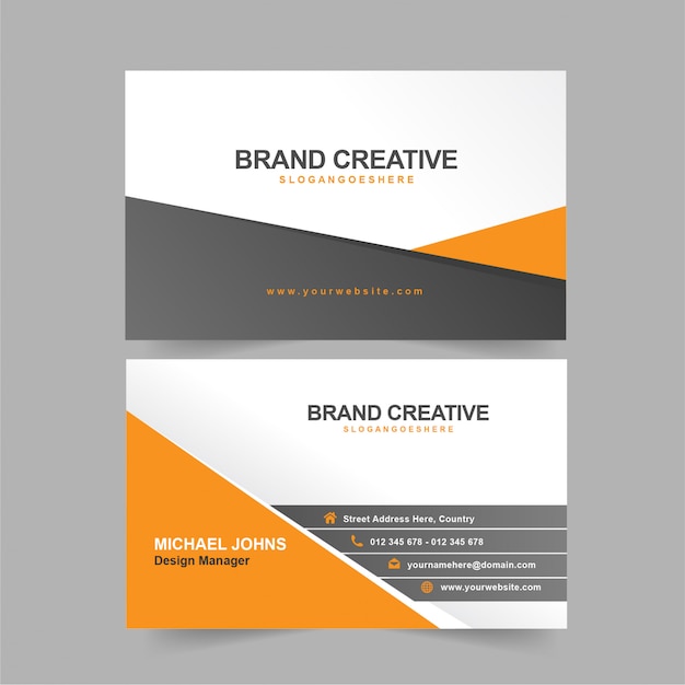 Corporate business card template