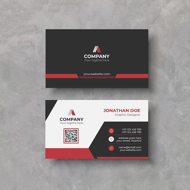 Corporate business card template