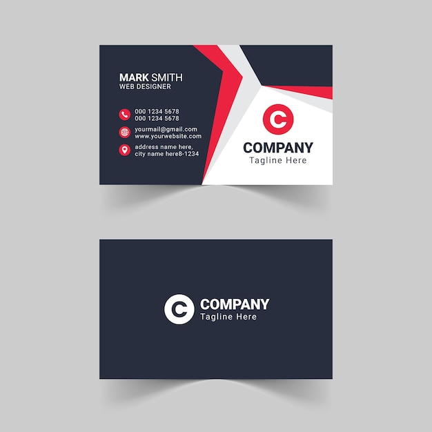 Corporate business card template