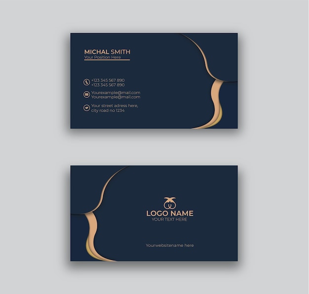 corporate business card template