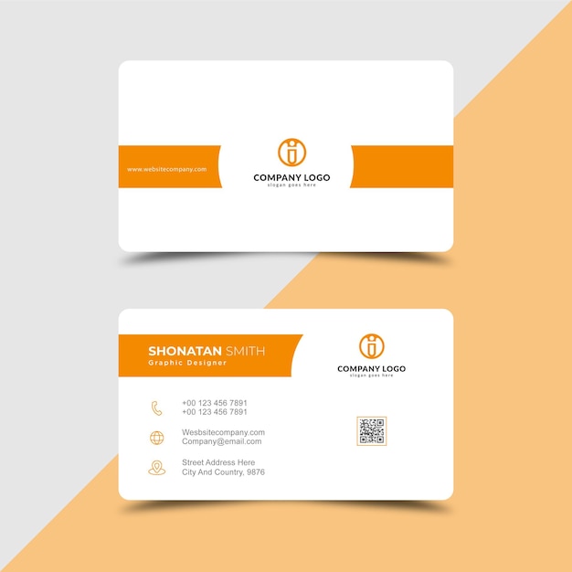 Corporate business card template