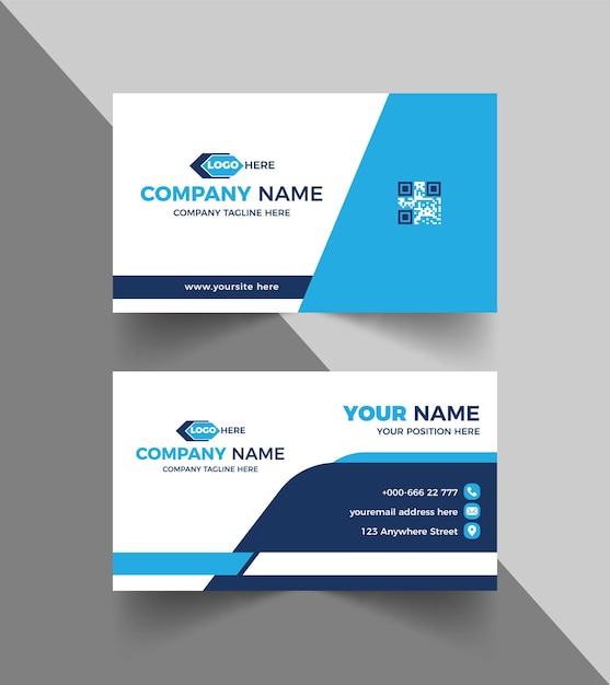 Corporate business card template