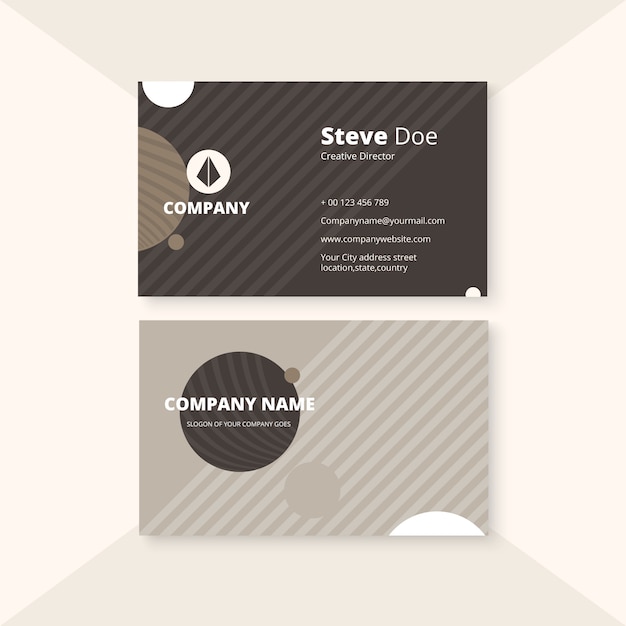 Corporate business card template