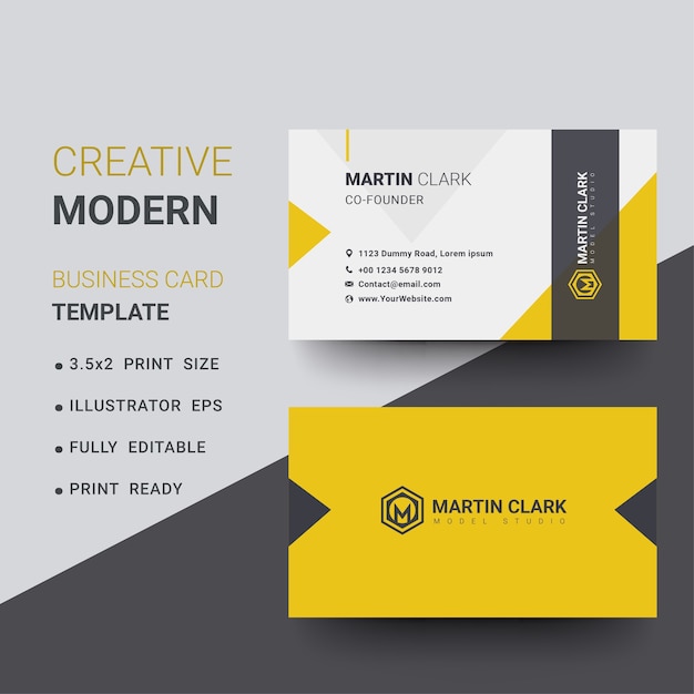 Corporate business card template