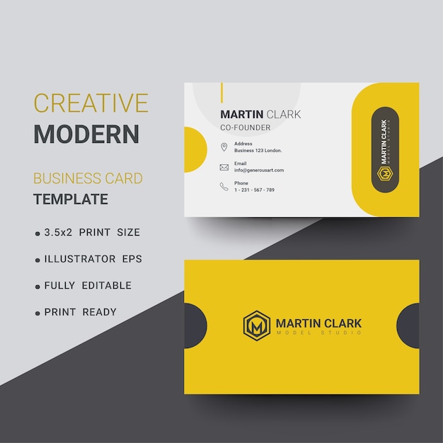 Corporate business card template