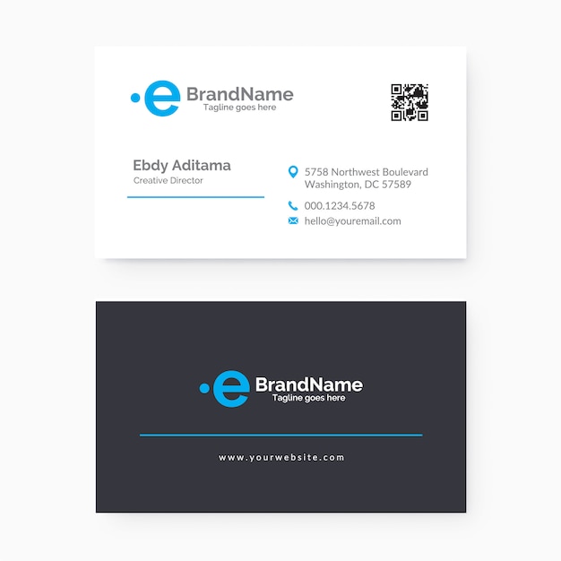 Corporate business card template