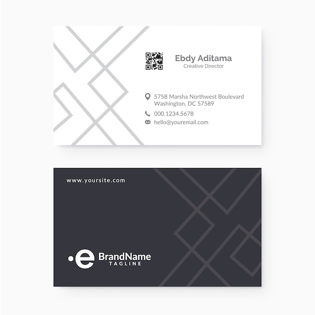 Corporate business card template