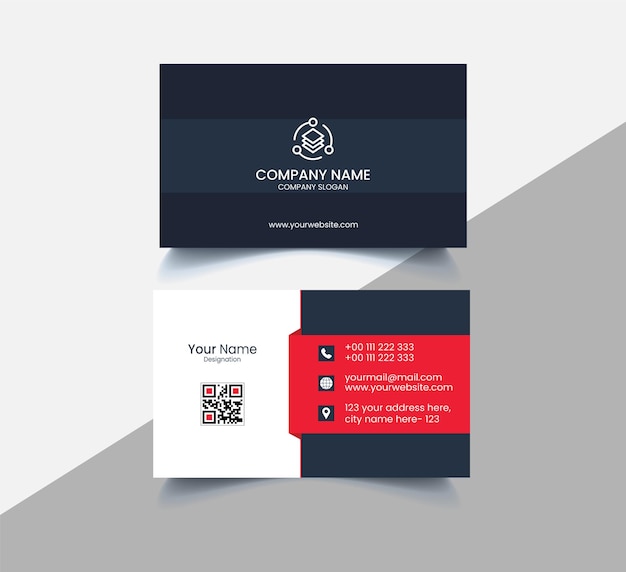 Corporate Business Card Vector Template