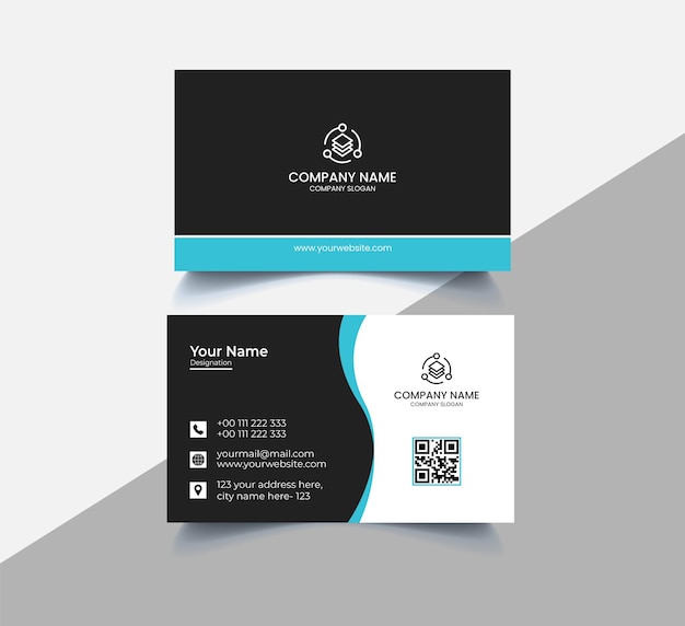 Corporate Business Card Vector Template