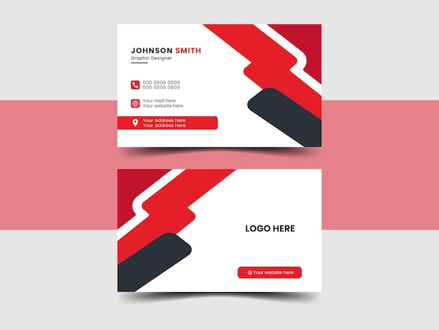 Corporate business card or visiting card design template