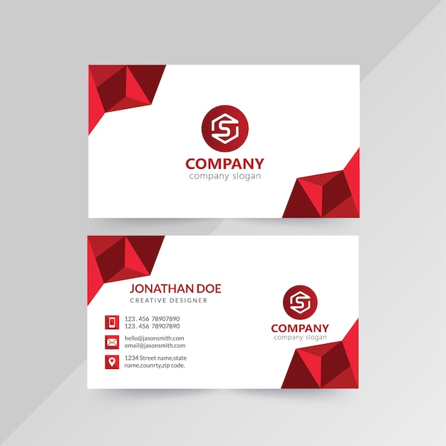 corporate-Business cards front and back