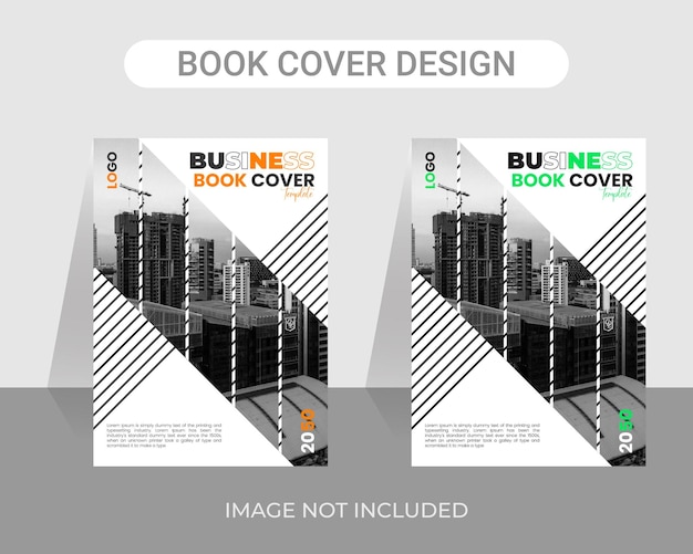 Corporate business and creative modern simple annual report book cover design A4 size template