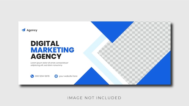 Corporate business digital agency facebook cover banner template