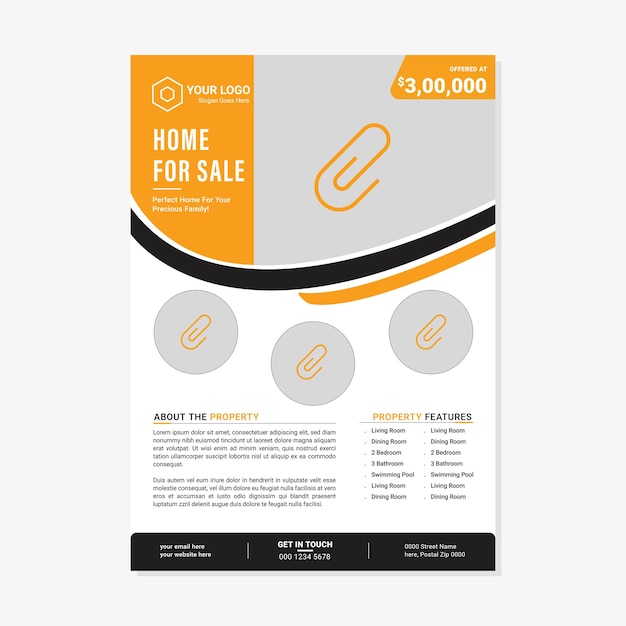 Corporate Business Event Real Estate Flyer and Brochure Design Template