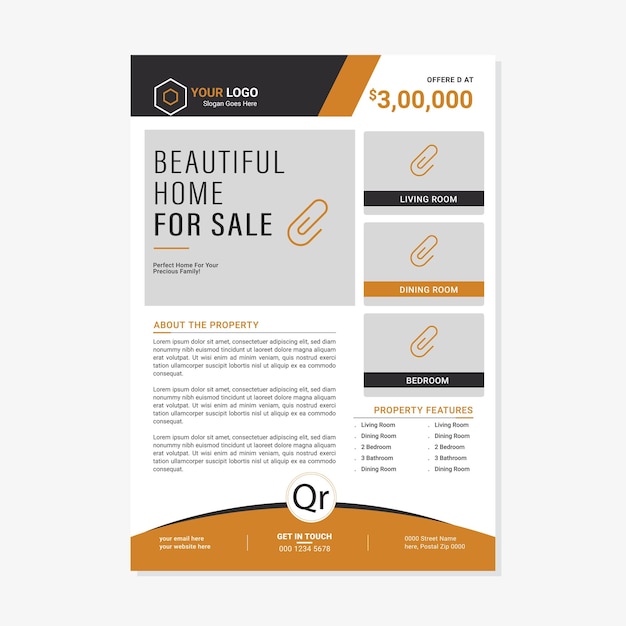 Corporate Business Event Real Estate Flyer and Brochure Design Template