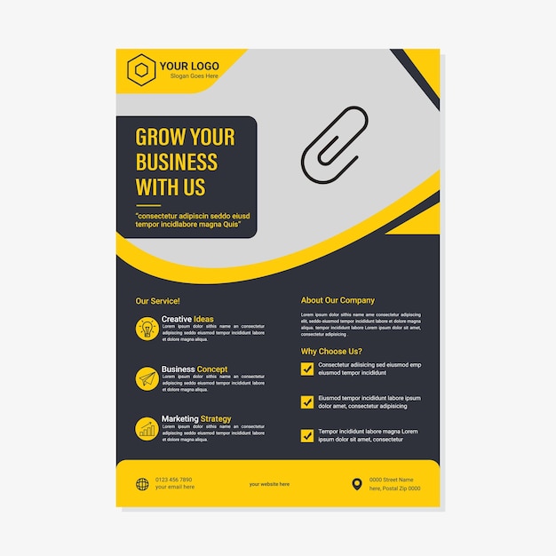 Corporate Business Event Real Estate Flyer and Brochure Design Template