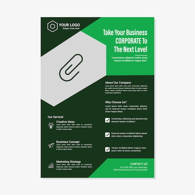 Corporate Business Event Real Estate Flyer and Brochure Design Template