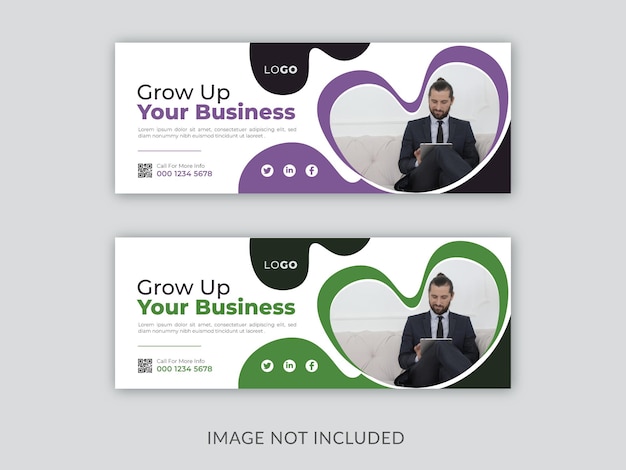 corporate business Facebook cover design template