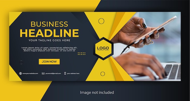 Corporate business facebook cover template