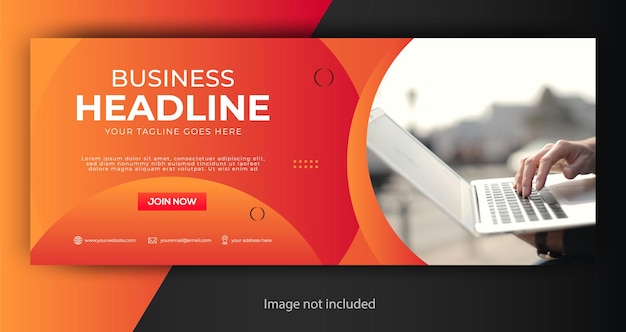 Corporate business facebook cover template