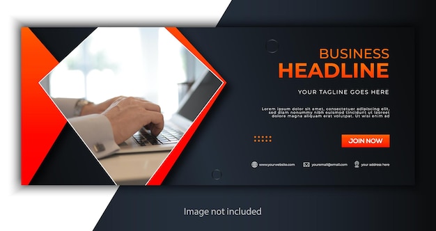 Corporate business facebook cover template