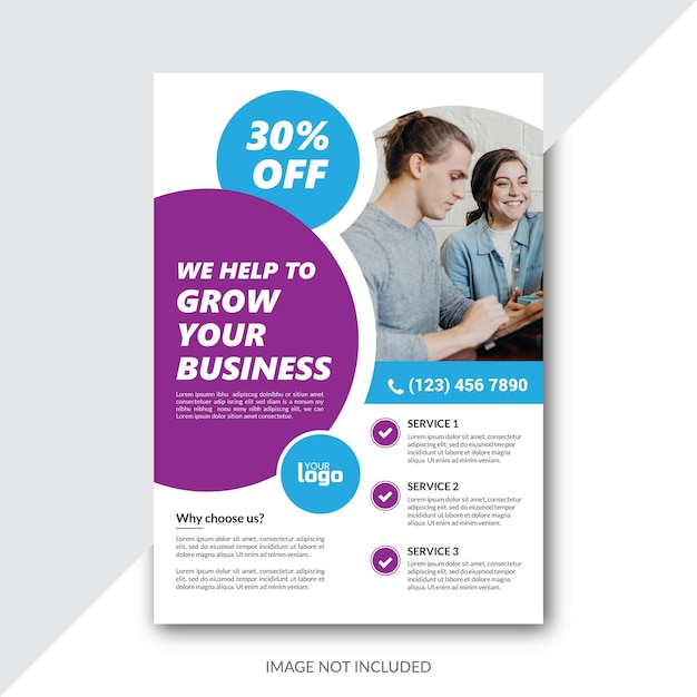 Corporate Business Flyer design template a4 editable file