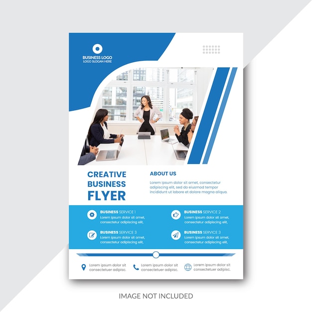 Corporate Business Flyer design template a4 editable file