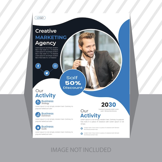 Corporate Business flyer design template for commercial use