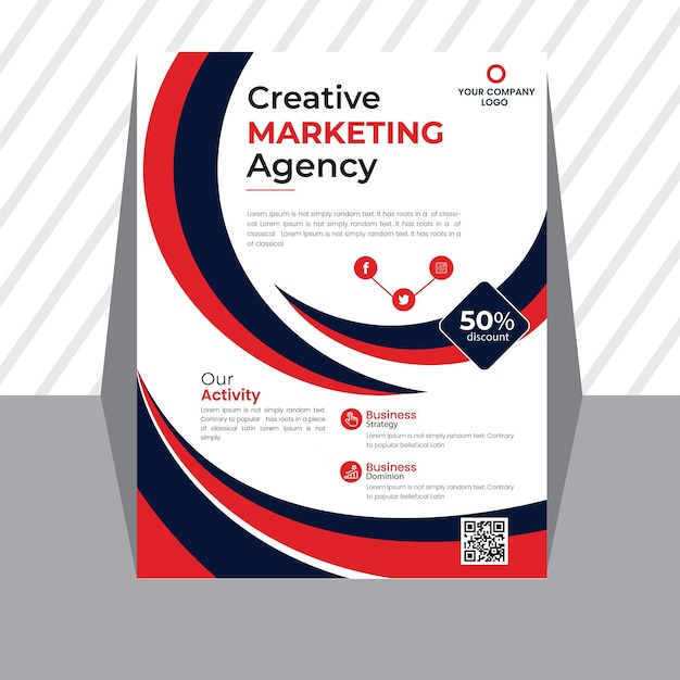 Corporate Business flyer design template for commercial use