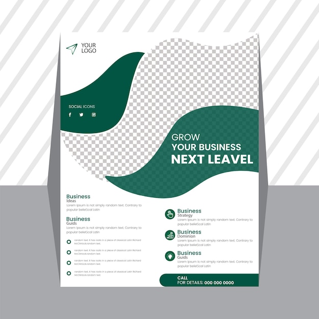 Corporate business flyer design template design