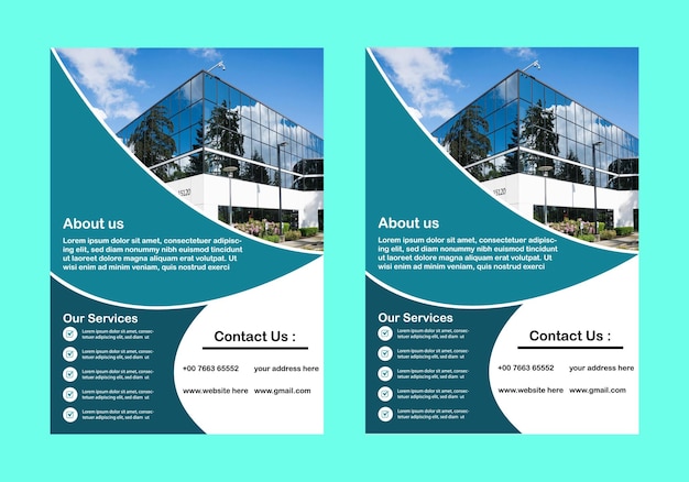 Corporate and business flyer design template