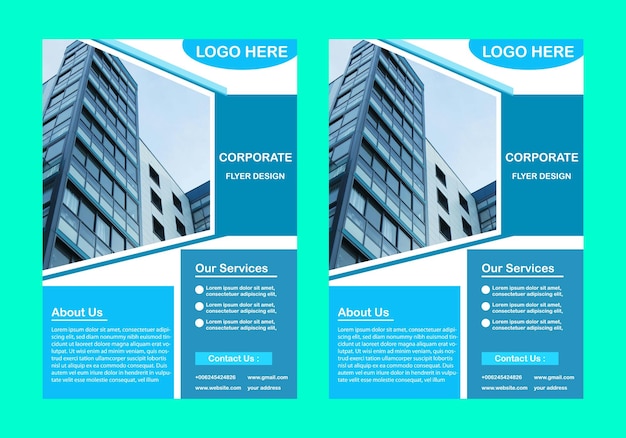 Corporate and business flyer design template