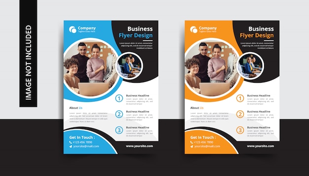 Corporate business flyer design template