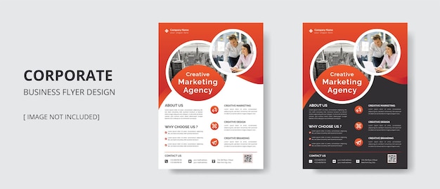 Corporate business flyer design template