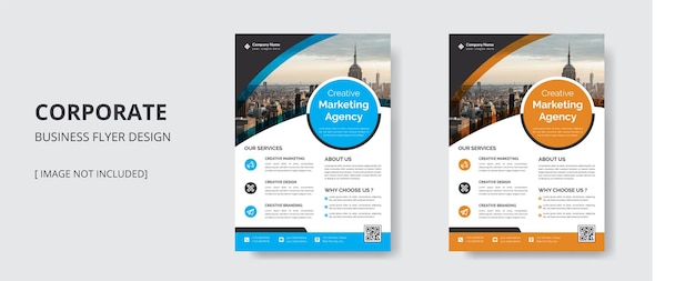 Corporate business flyer design template