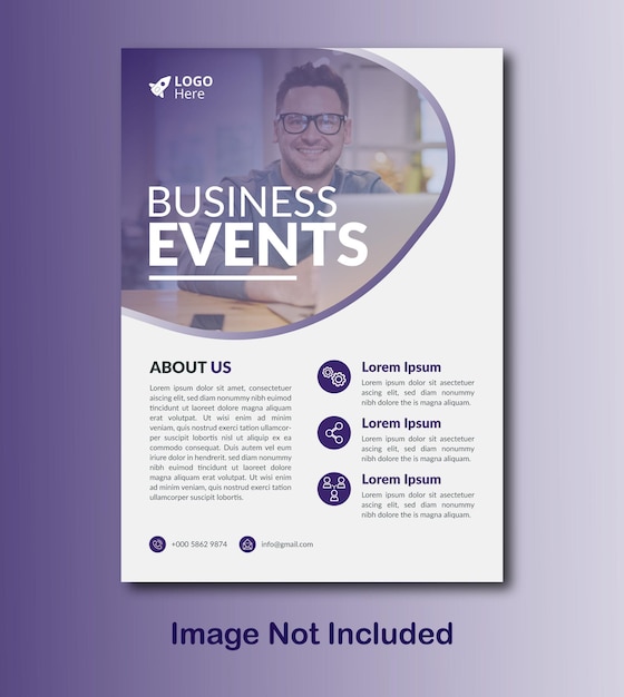 corporate business flyer design template