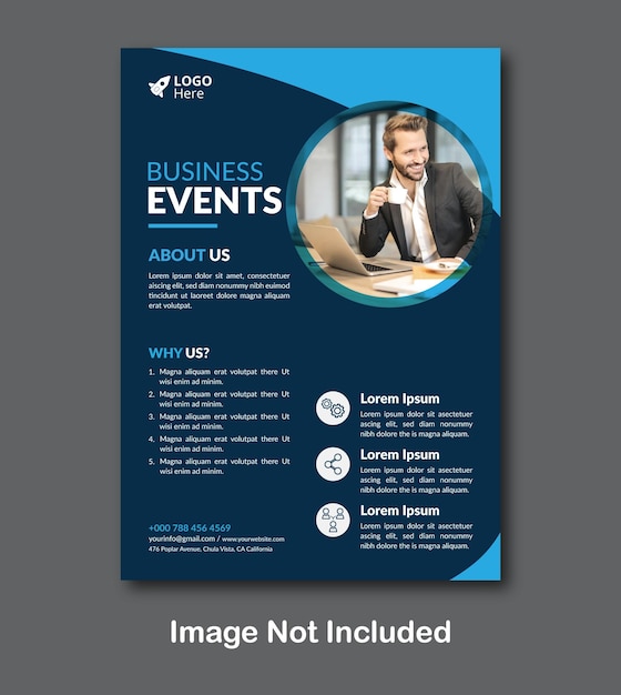 corporate business flyer design template