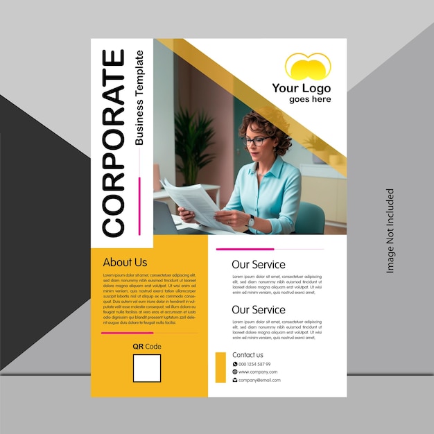 Vector corporate business flyer design templated ilustration